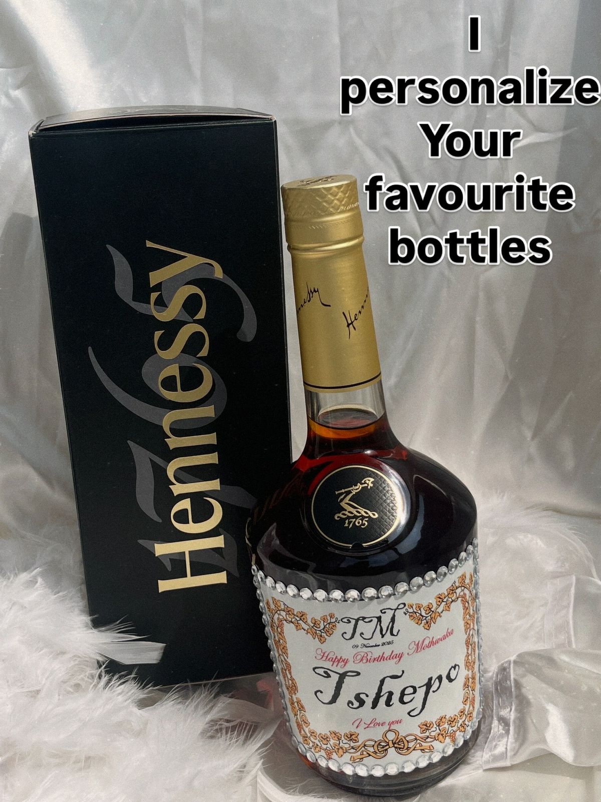 Nail art with glitter